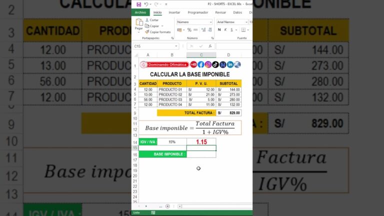 Cómo Calcular La Base Imponible De Una Factura: Guía Fiscal Complete ...